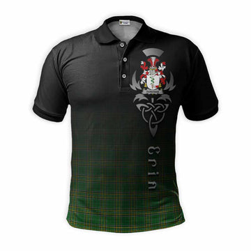 Tartan Vibes Clothing Donovan Irish Clan Polo Shirt with Coat of Arms Erin Go Bragh Celtic Inspired