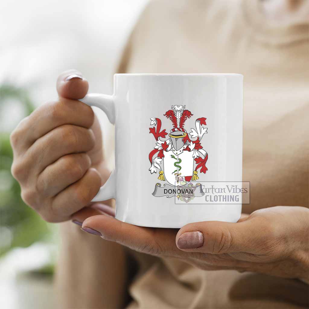 Tartan Vibes Clothing Donovan Irish Clan Coat of Arms Ceramic Mug