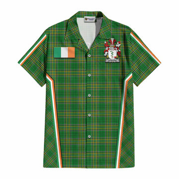 Donovan Irish Clan Coat of Arm Tartan Cotton Hawaiian Shirt Flag Style