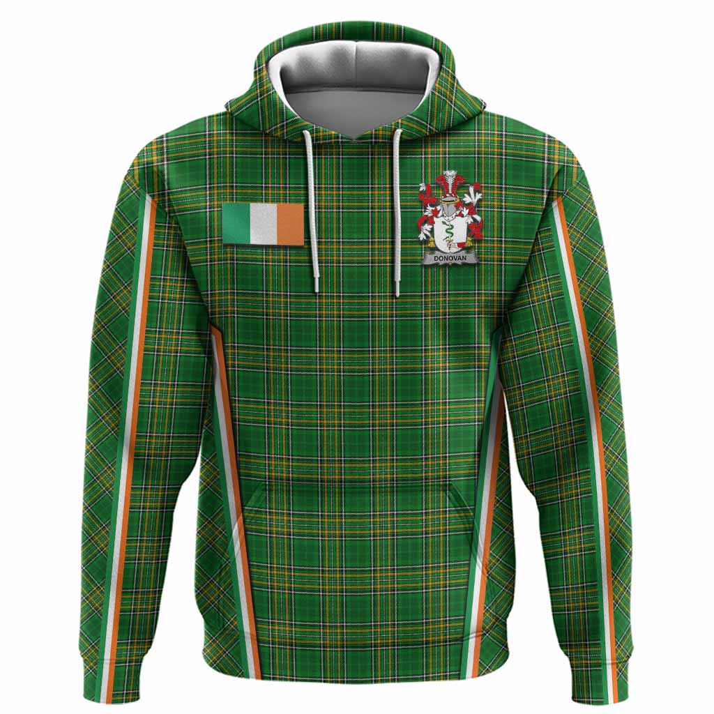 Donovan Irish Clan Coat of Arm Tartan Hoodie Flag Style