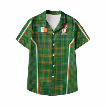 Donovan Irish Clan Coat of Arm Tartan Kid Hawaiian Shirt Flag Style