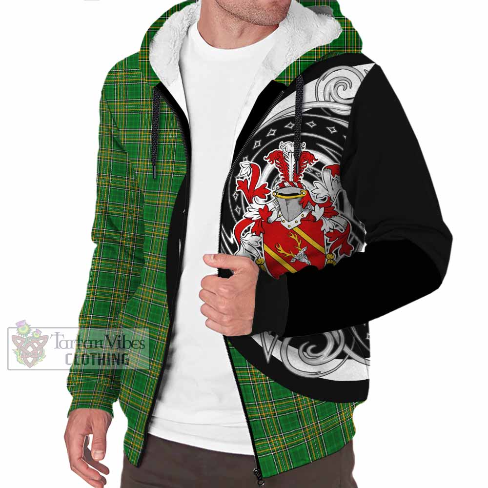 Tartan Vibes Clothing Dooley Irish Clan Sherpa Hoodie Celtic Circle Style