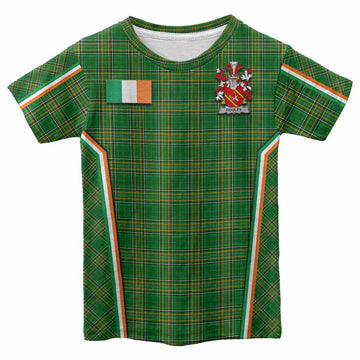Dooley Irish Clan Coat of Arm Tartan Kid T-shirt Flag Style Youth XL Size14 - Tartan Vibes Clothing