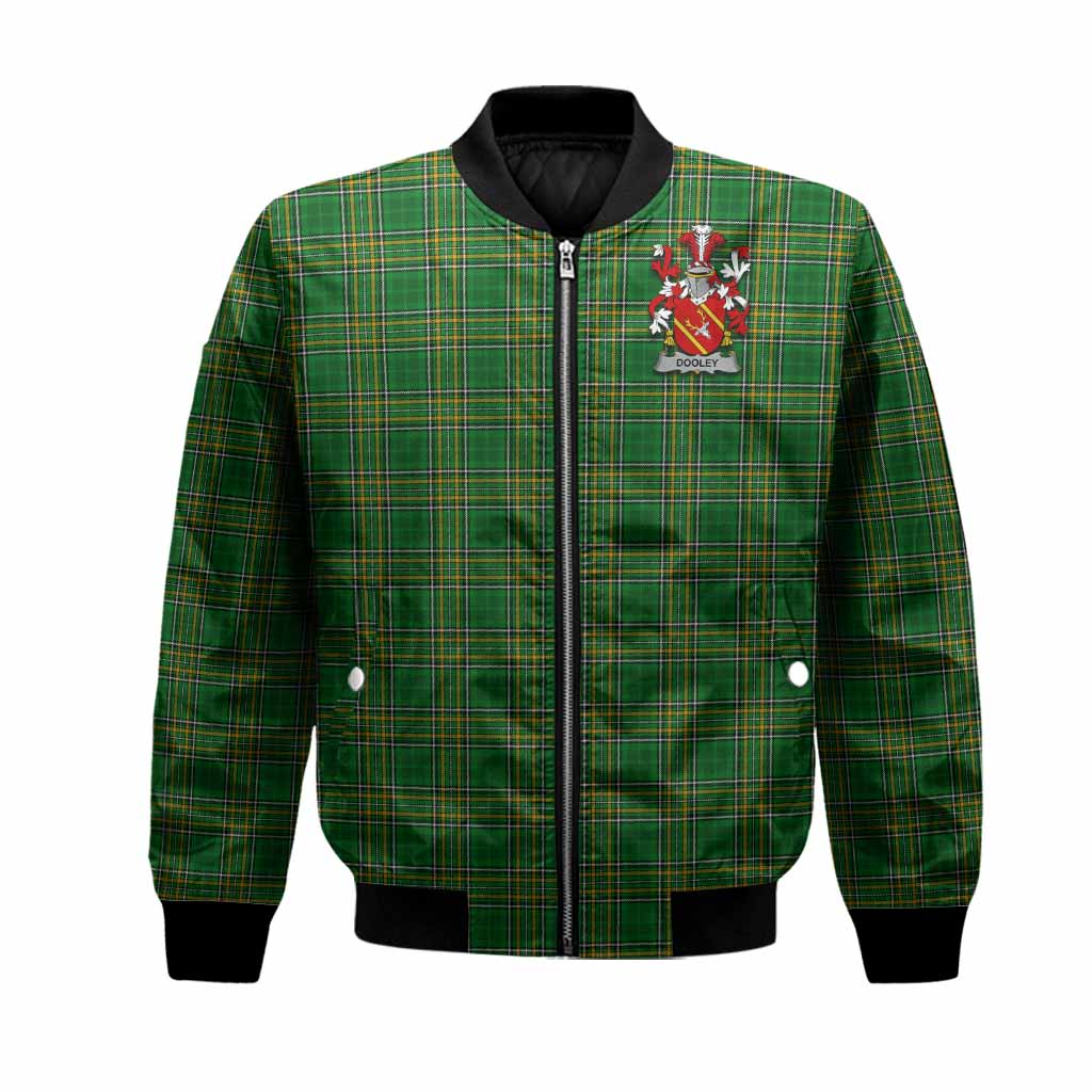 Dooley Irish Coat of Arms Tartan Bomber Jacket