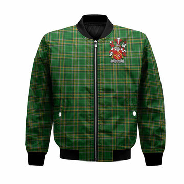 Dooley Irish Coat of Arms Tartan Bomber Jacket