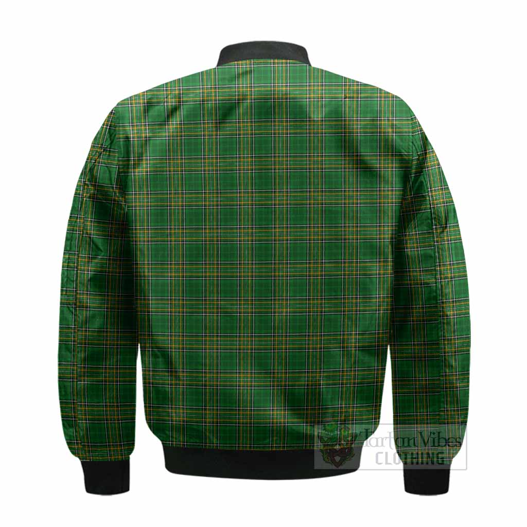 Dooley Irish Coat of Arms Tartan Bomber Jacket
