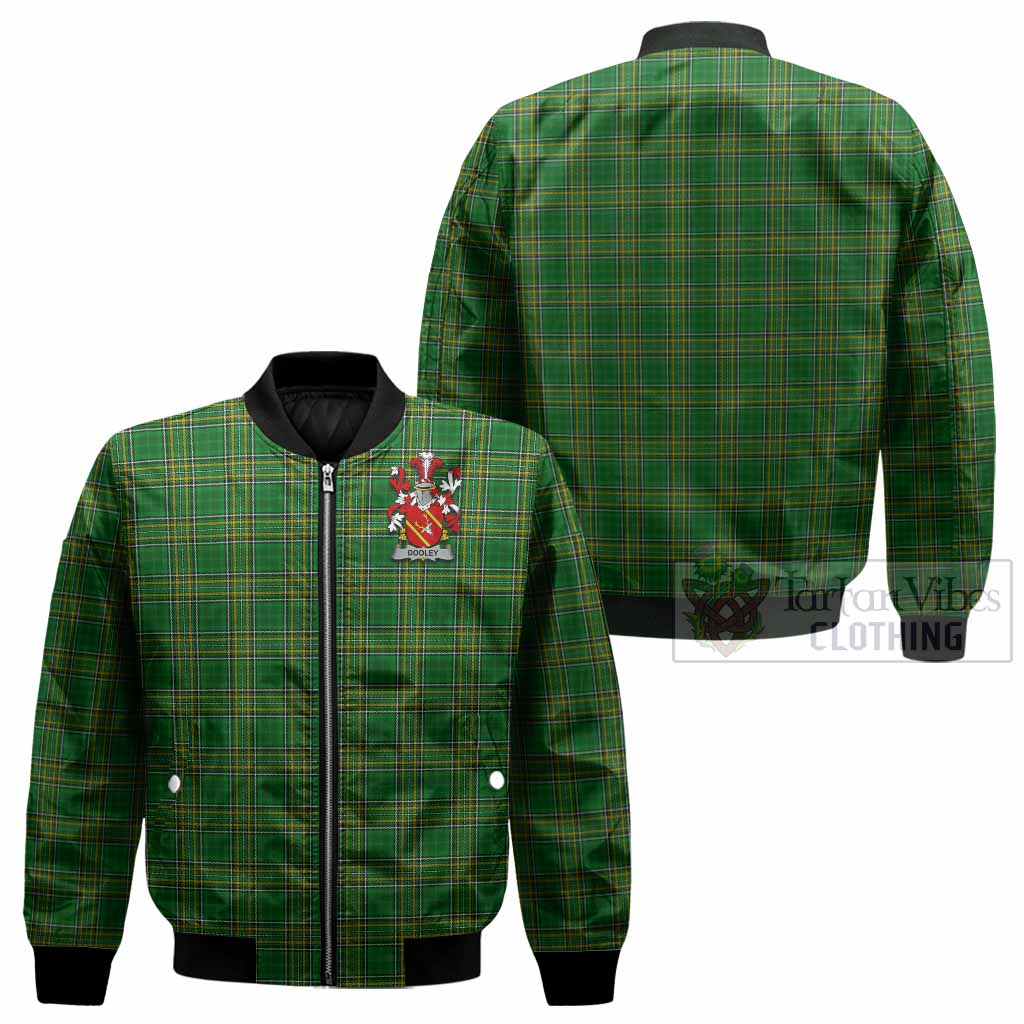Dooley Irish Coat of Arms Tartan Bomber Jacket