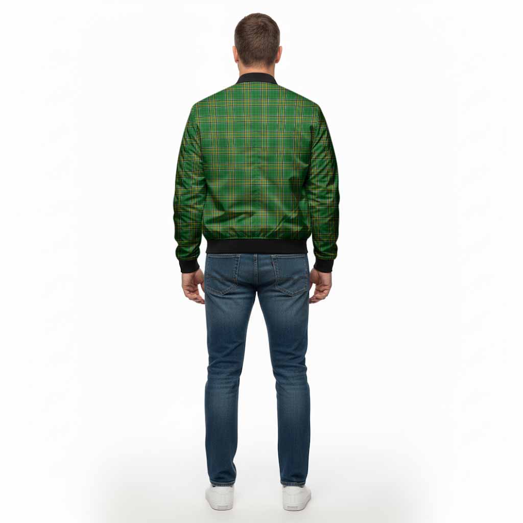 Dooley Irish Coat of Arms Tartan Bomber Jacket