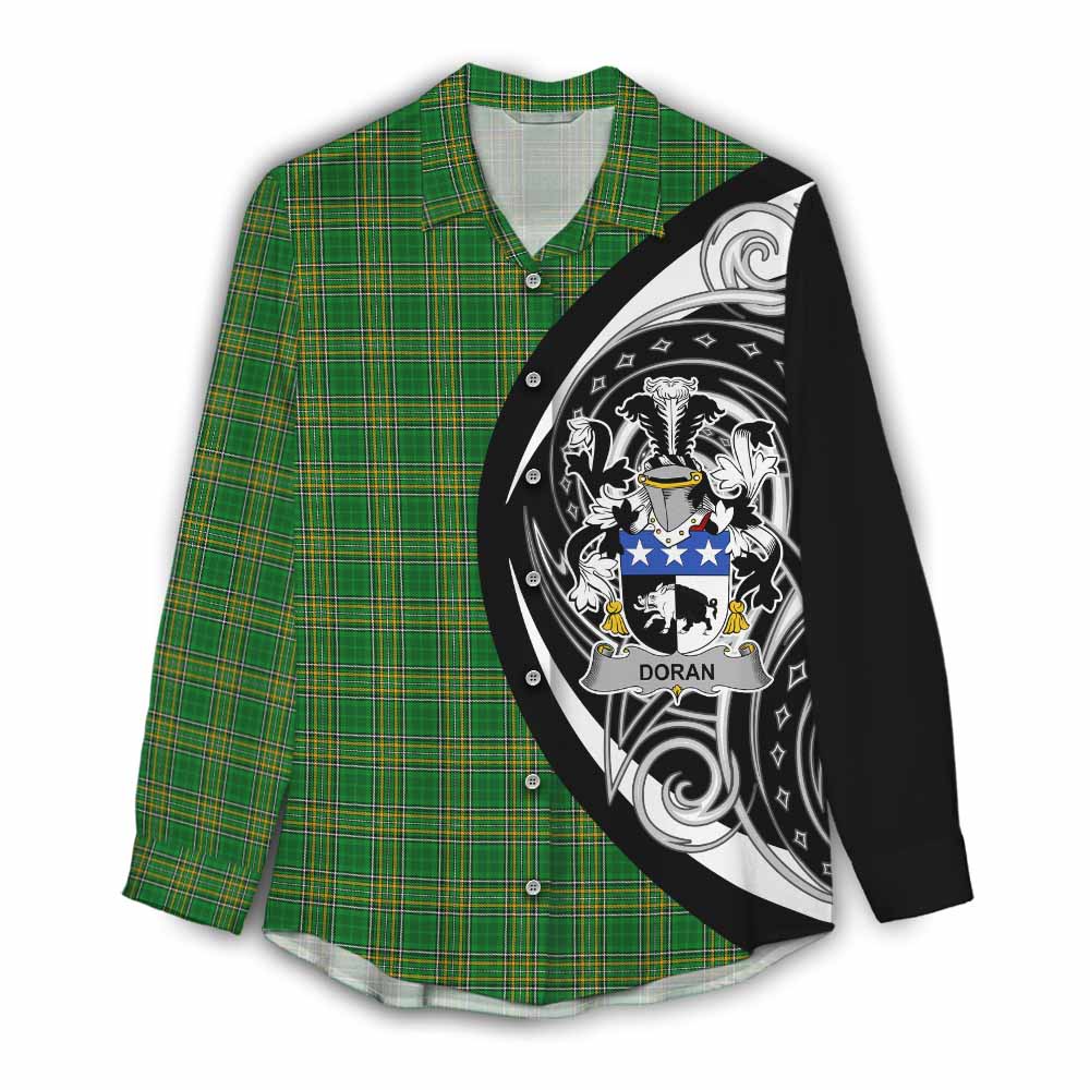 Doran Irish Clan Women's Casual Shirt Celtic Circle Style Female - Tartan Vibes Clothing