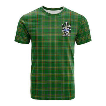 Doran Irish Clan Tartan Cotton T-shirt with Coat of Arms Kid's Shirt - Tartan Vibes Clothing