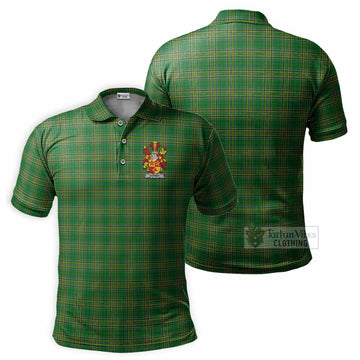 Dorney Irish Clan Tartan Men's Polo Shirt with Coat of Arms - Tartan Vibes Clothing