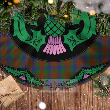Dorward Tartan Christmas Tree Skirt Scottish Thistle Style - Tartan Vibes Clothing