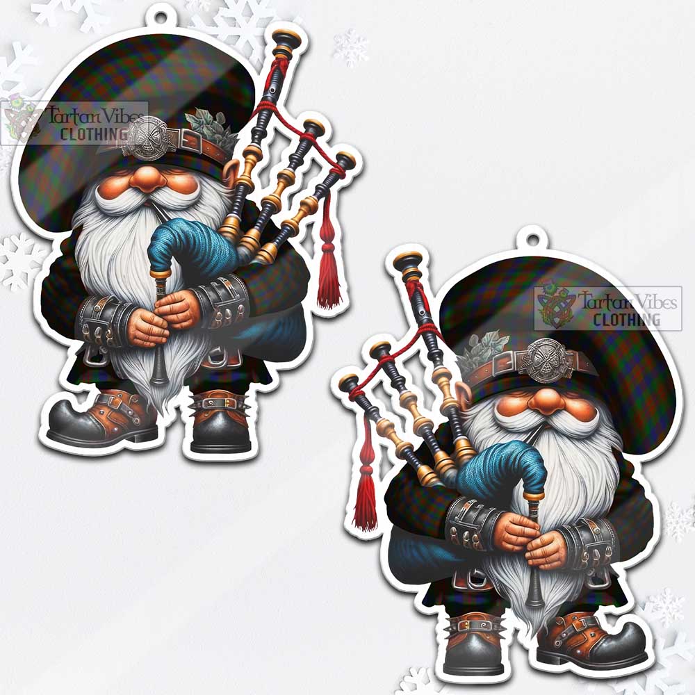 Dorward Tartan Bagpiper Gnome Christmas Ornament - Tartan Vibes Clothing