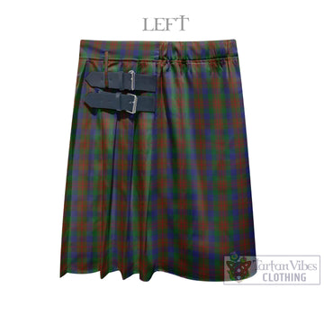 Dorward Dogwood Tartan Men's Pleated Skirt - Fashion Casual Retro Scottish Kilt Style