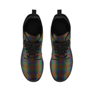 Dorward Tartan Leather Boots - Tartan Vibes Clothing