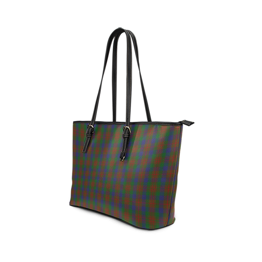 Dorward Tartan Leather Tote Bag - Tartan Vibes Clothing