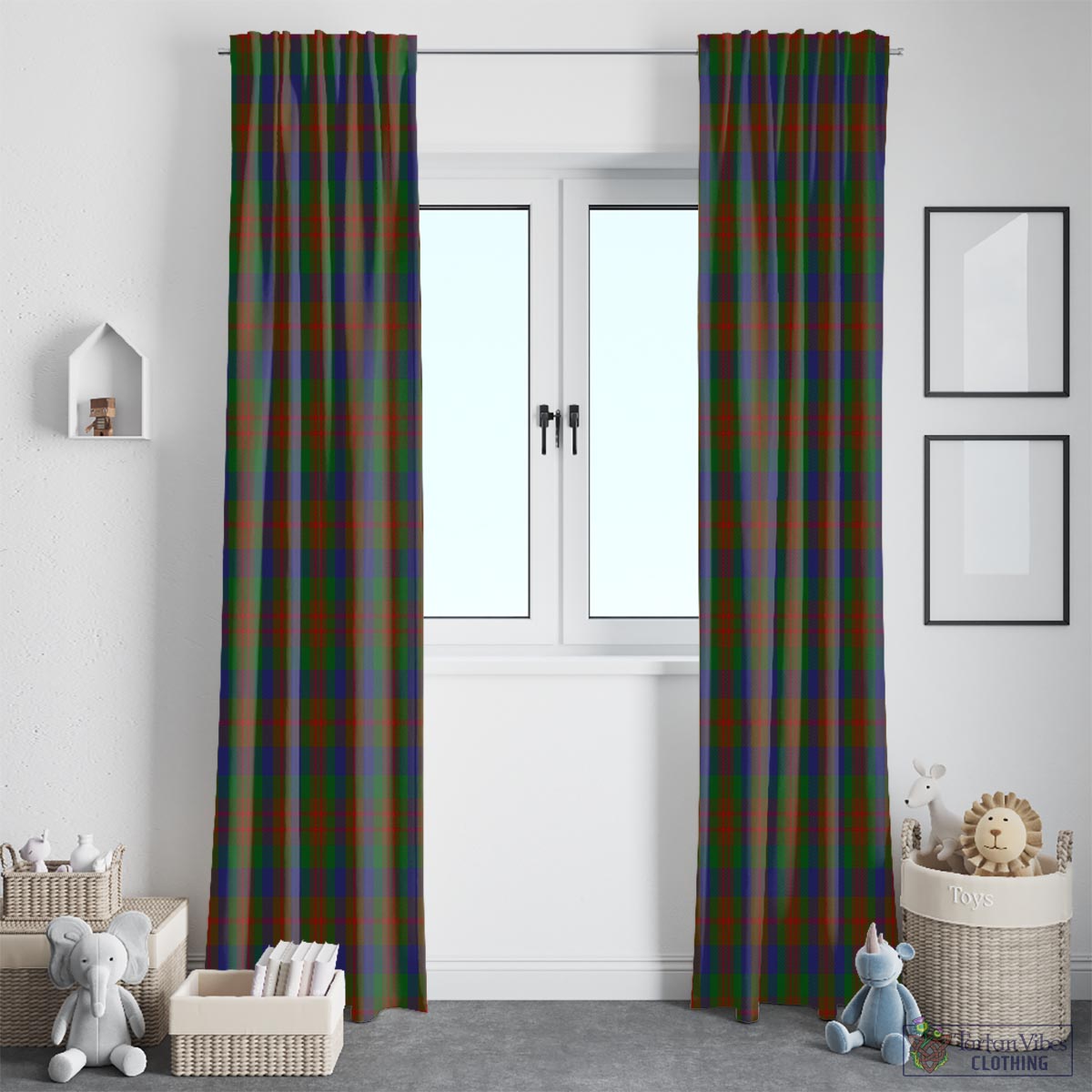 Dorward Dogwood Tartan Window Curtain