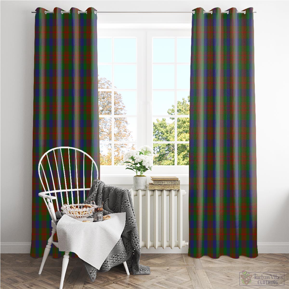 Dorward Dogwood Tartan Window Curtain