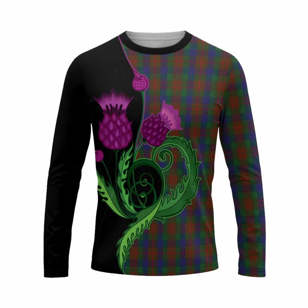 Dorward Tartan Long Sleeve T-Shirt Traditional Scottish Thistle