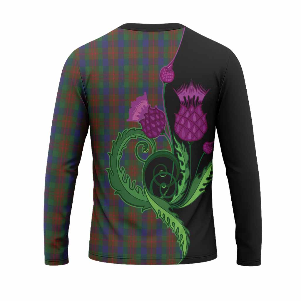Dorward Tartan Long Sleeve T-Shirt Traditional Scottish Thistle