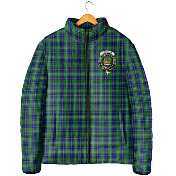 Douglas Tartan Padded Jacket with Family Crest