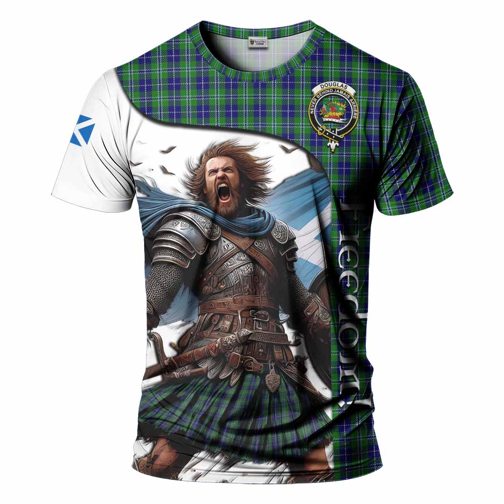 Douglas Crest Tartan T-Shirt Inspired by the Freedom of Scottish Warrior Kid's Shirt - Tartan Vibes Clothing