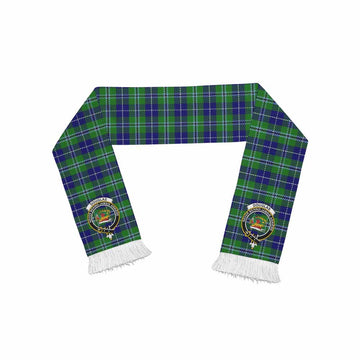 Tartan Vibes Clothing Douglas Tartan Ruffneck Scarf with Family Crest