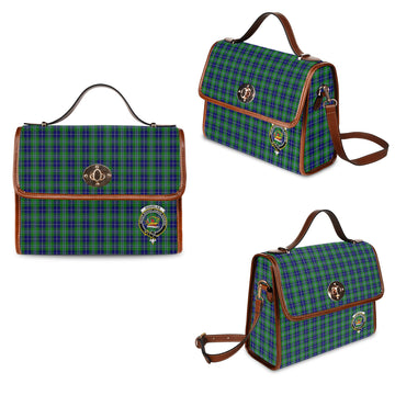 douglas-tartan-leather-strap-waterproof-canvas-bag-with-family-crest