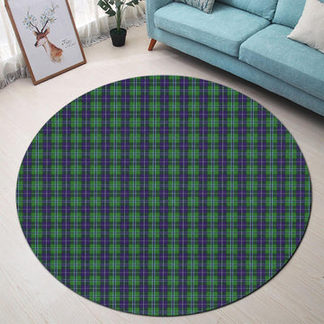 Douglas Tartan Round Rug - Tartanvibesclothing