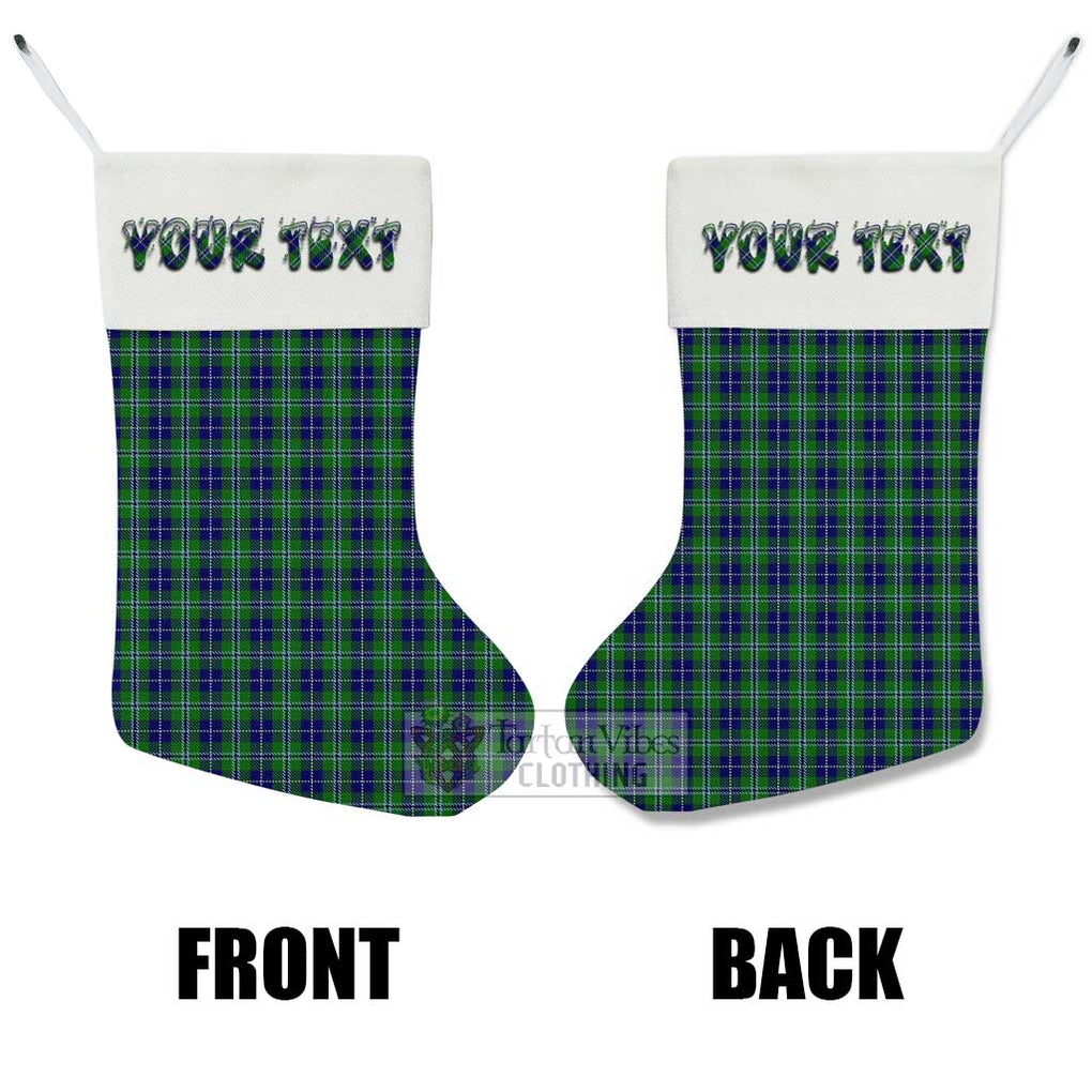 Tartan Vibes Clothing Douglas Tartan Christmas Stocking with Personalized Text