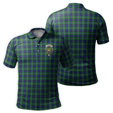 Douglas Tartan Men's Polo Shirt with Family Crest