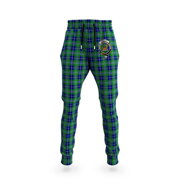 Douglas Tartan Joggers Pants with Family Crest