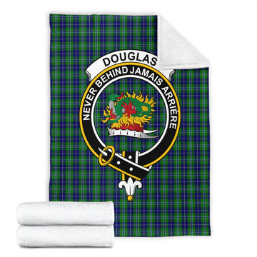 Douglas Tartan Blanket with Family Crest