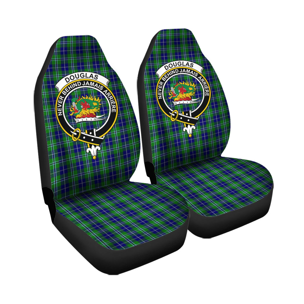 Douglas Tartan Car Seat Cover with Family Crest - Tartanvibesclothing