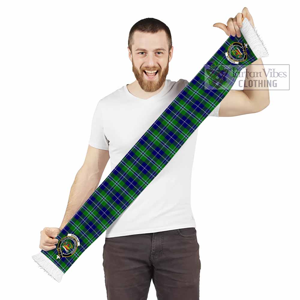 Tartan Vibes Clothing Douglas Tartan Ruffneck Scarf with Family Crest