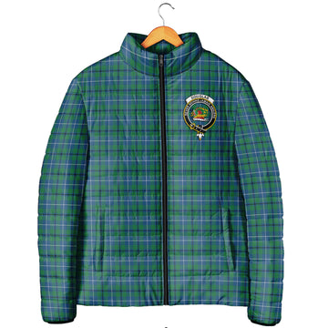 Douglas Ancient Tartan Padded Jacket with Family Crest