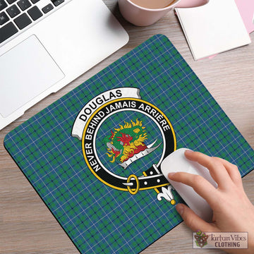 Douglas Ancient Tartan Mouse Pad with Family Crest