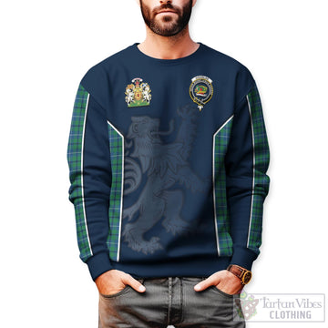 Douglas Ancient Tartan Sweater with Family Crest and Lion Rampant Vibes Sport Style