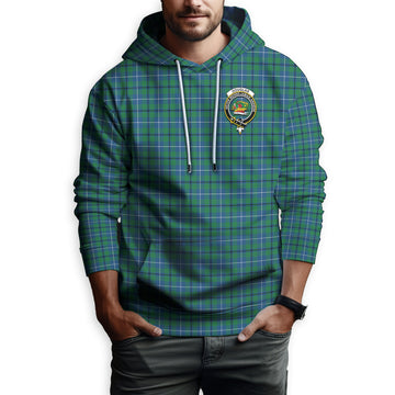 Douglas Ancient Tartan Hoodie with Family Crest