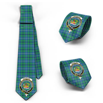 Douglas Ancient Tartan Classic Necktie with Family Crest