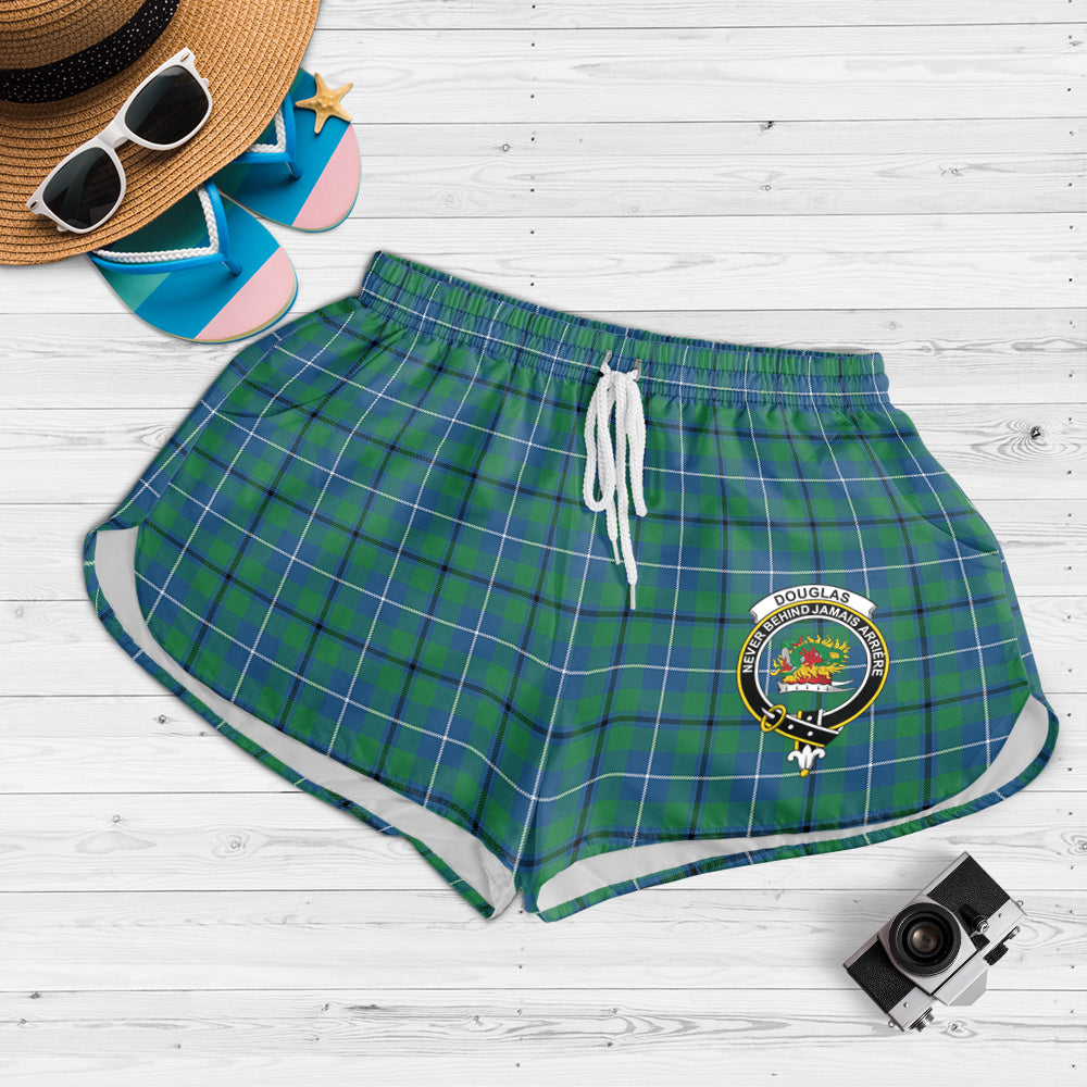 douglas-ancient-tartan-womens-shorts-with-family-crest