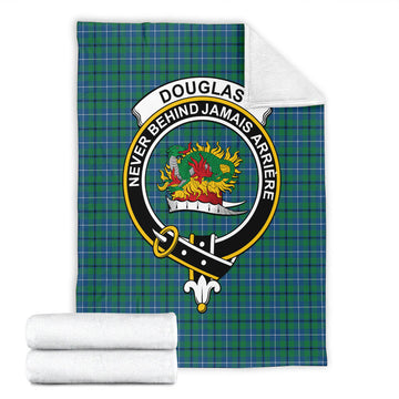 Douglas Ancient Tartan Blanket with Family Crest