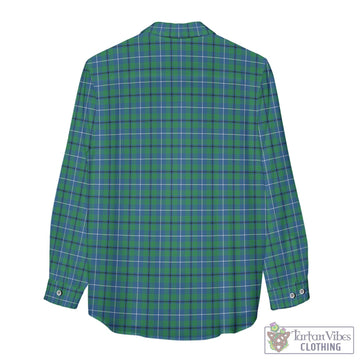 Douglas Ancient Tartan Womens Casual Shirt with Family Crest