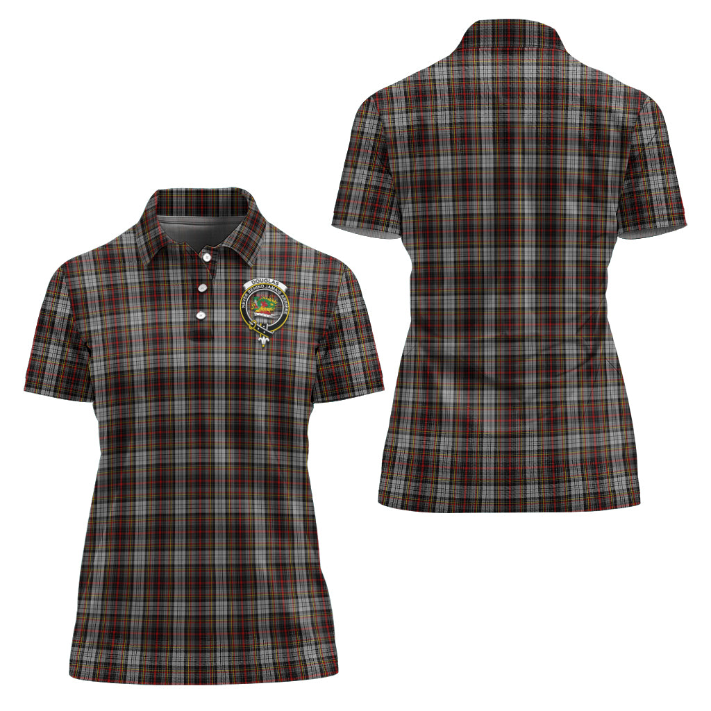 douglas-ancient-dress-tartan-polo-shirt-with-family-crest-for-women
