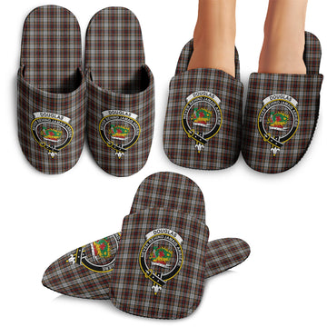 Douglas Ancient Dress Tartan Home Slippers with Family Crest
