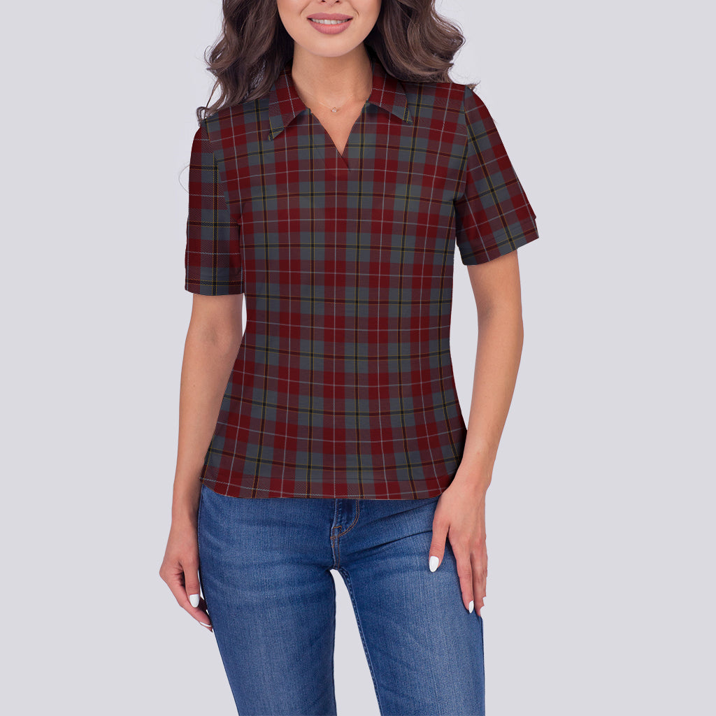 douglas-ancient-red-tartan-polo-shirt-for-women