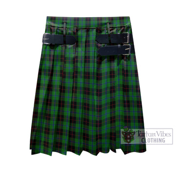Douglas Black Tartan Men's Pleated Skirt - Fashion Casual Retro Scottish Kilt Style