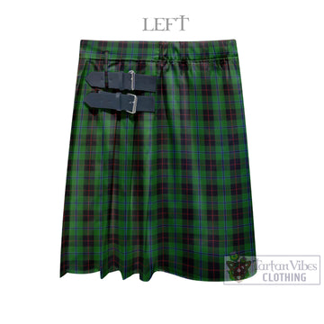 Douglas Black Tartan Men's Pleated Skirt - Fashion Casual Retro Scottish Kilt Style