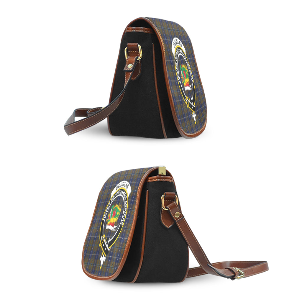 douglas-brown-tartan-saddle-bag-with-family-crest