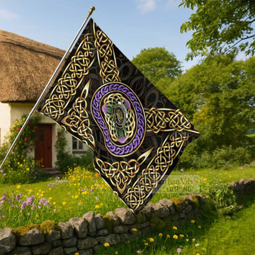 Douglas Clan Crest House Flag Celtic Scottish Thistle - Tartan Vibes Clothing